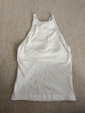 lululemon athletica White Ribbed Halter Tank - Women